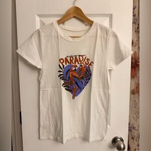 LOFT White Paradise Parrot Tee